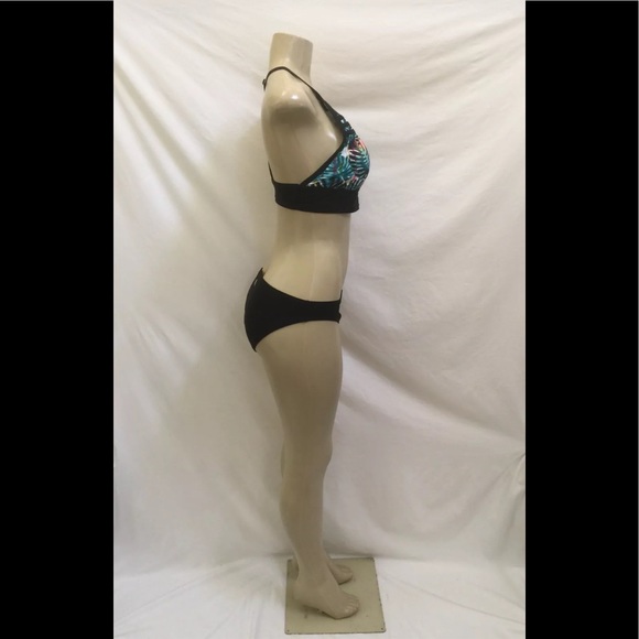 NWT Adidas Women’s Size L Painted Palms 2pc Bikini - Picture 3 of 11